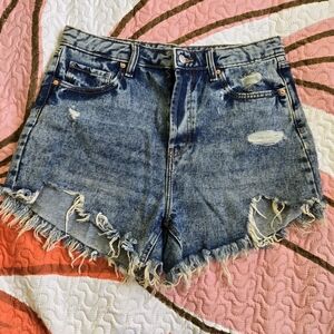 Wild Fable Blue Distressed Jean Shorts